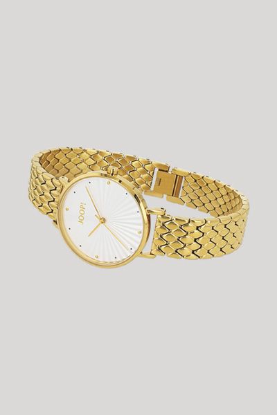 Elegante Mesh-Armbanduhr mit Rundgehäuse