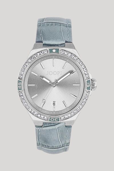 Elegante Armbanduhr mit Kristalllünette