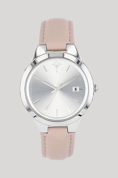 Elegante minimalistische Lederuhr