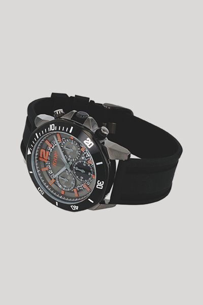 Sportlicher Chronograph mit Silikonarmband