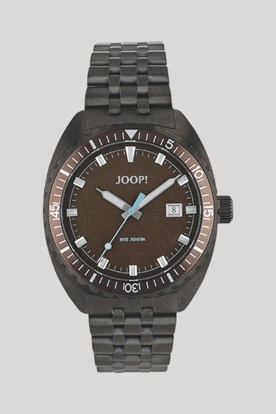 Robuste Gliederarmbanduhr im Taucherstil