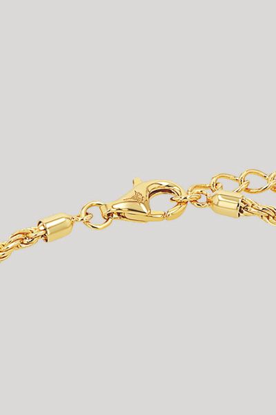 Filigranes Kordelarmband mit Herz-Anhänger