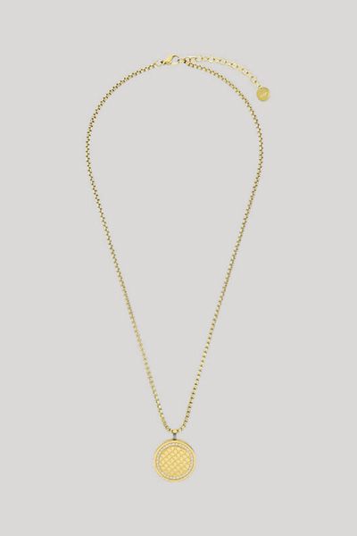 Wendbare Halskette mit Monogramm-Medaillon