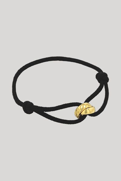 Elastisches Kordelarmband mit Ringanhänger