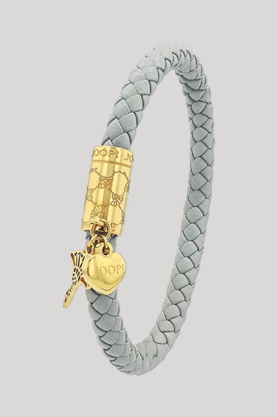 Geflochtenes Lederarmband mit Charms