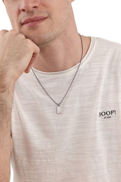 Minimalistische Edelstahlkette mit Dog-Tag