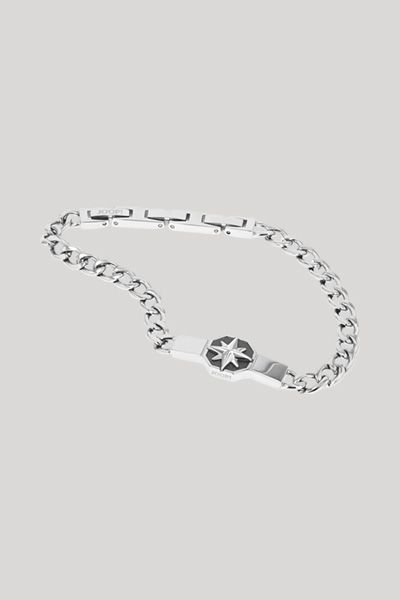 Panzerarmband mit Kompassstern-Anhänger