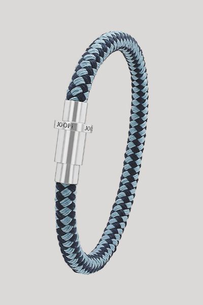 Geflochtenes Kordelarmband mit Edelstahlverschluss