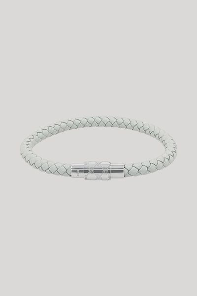 Geflochtenes Lederarmband mit Magnetverschluss