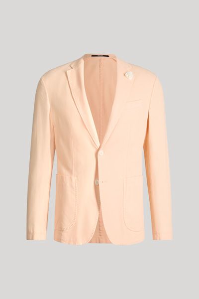 Tailored Sakko aus Baumwollmix mit Ansteckblume