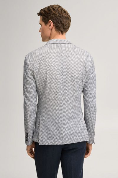 Tailleur-Sakko mit Fischgrätmuster
