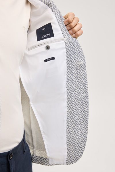 Tailleur-Sakko mit Fischgrätmuster