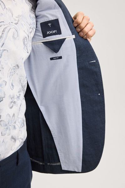 Klassisches Slim Fit Leinen-Sakko