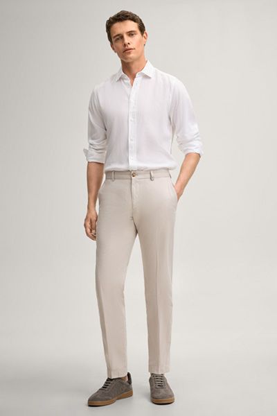 Klassische Slim Fit Chino-Hose
