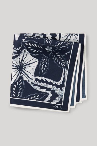 Seideneinstecktuch mit maritimem Print
