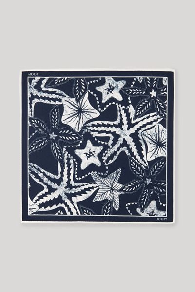 Seideneinstecktuch mit maritimem Print