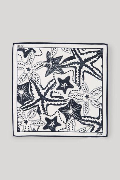Seideneinstecktuch mit Seestern-Print