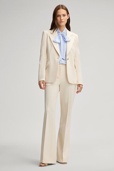 Taillierter Punto-Milano-Blazer mit Einzelknopf
