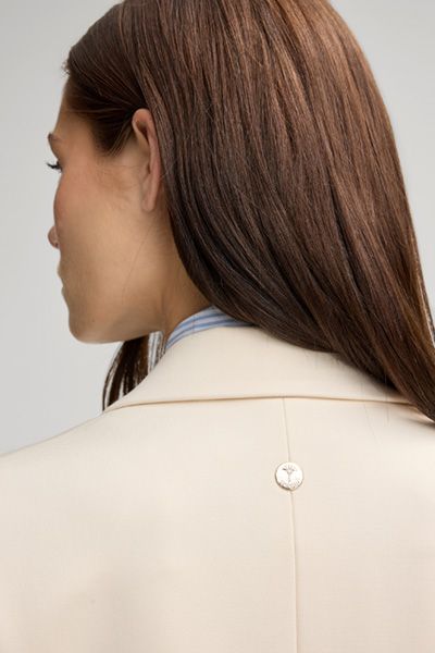 Taillierter Punto-Milano-Blazer mit Einzelknopf