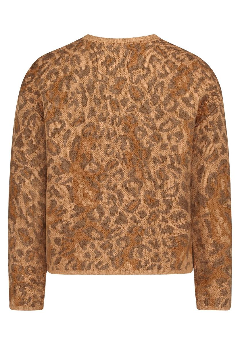 Strickjacke mit Animal-Print