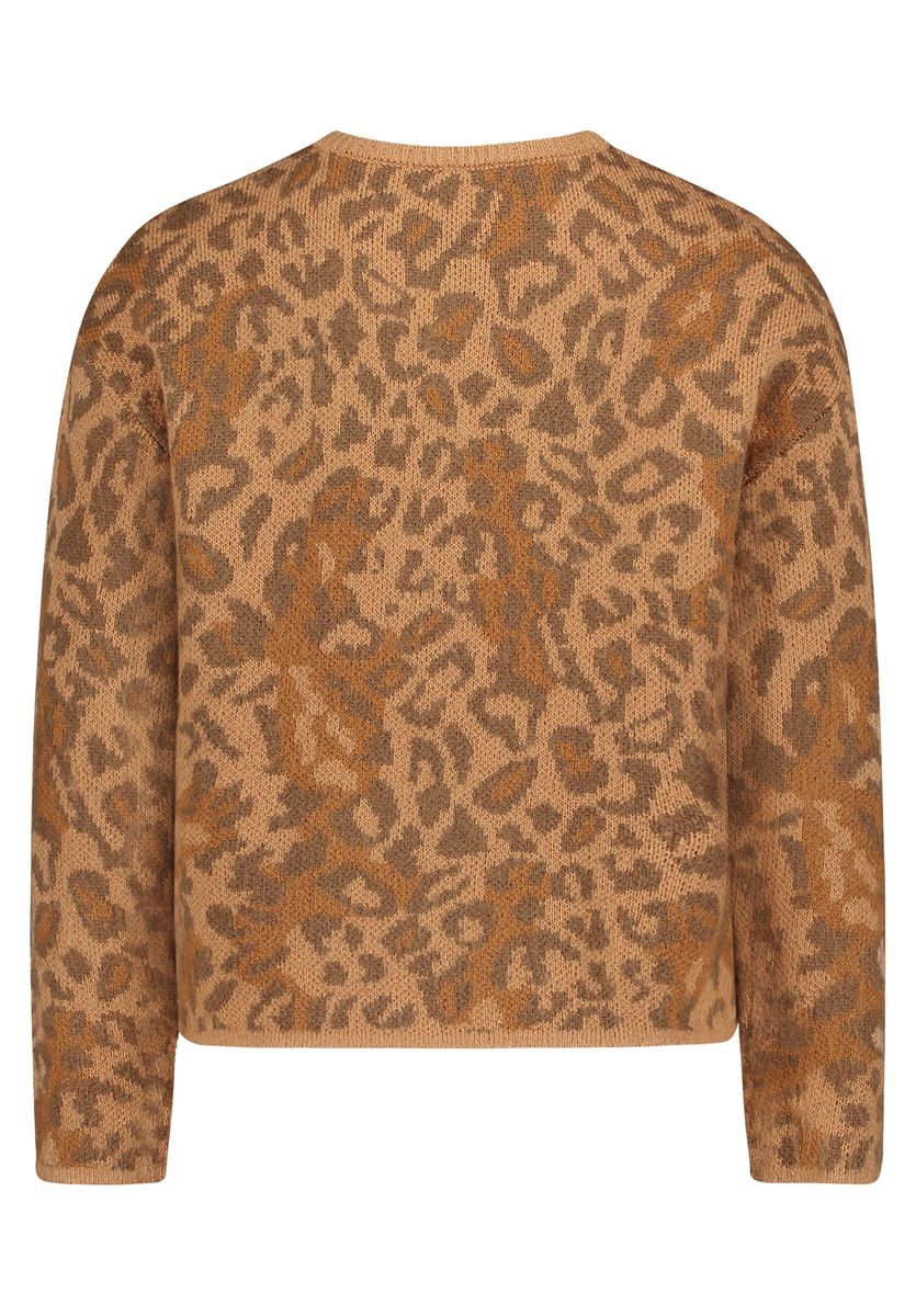 Strickjacke mit Animal-Print