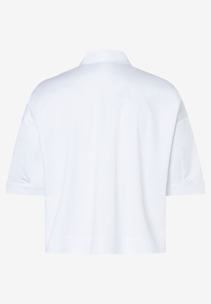 Verkürzte Hemdbluse in Boxy-Passform
