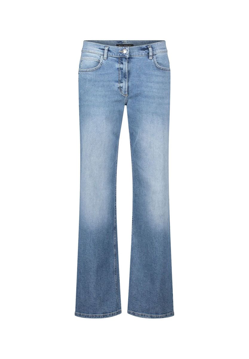 Bootcut-Jeans mit Strassdetails