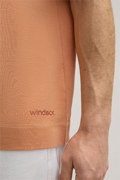 Schweres Baumwoll-T-Shirt mit Umschlagärmeln