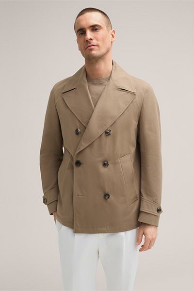 Zweireihige Cabanjacke aus Bio-Baumwolle