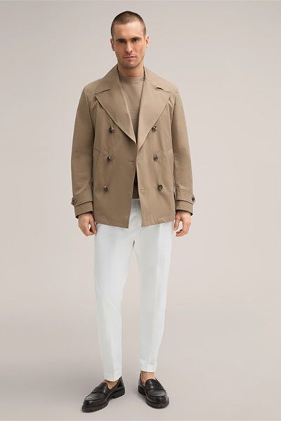 Zweireihige Cabanjacke aus Bio-Baumwolle