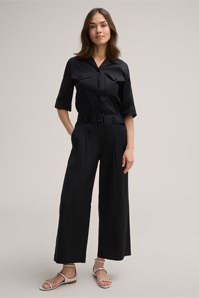 Verkürzter Utility-Overall mit Gürtel