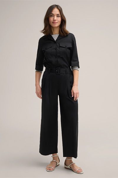 Verkürzter Utility-Overall mit Gürtel