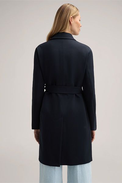 Doppelreihiger Twill-Kurzmantel
