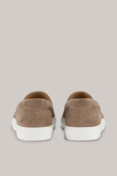 Minimalistische Slip-On Sneaker aus Veloursleder