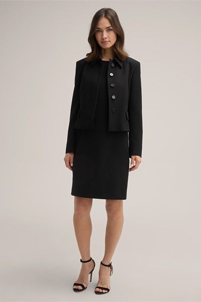 Elegantes Ärmelloses Crepe-Shiftkleid