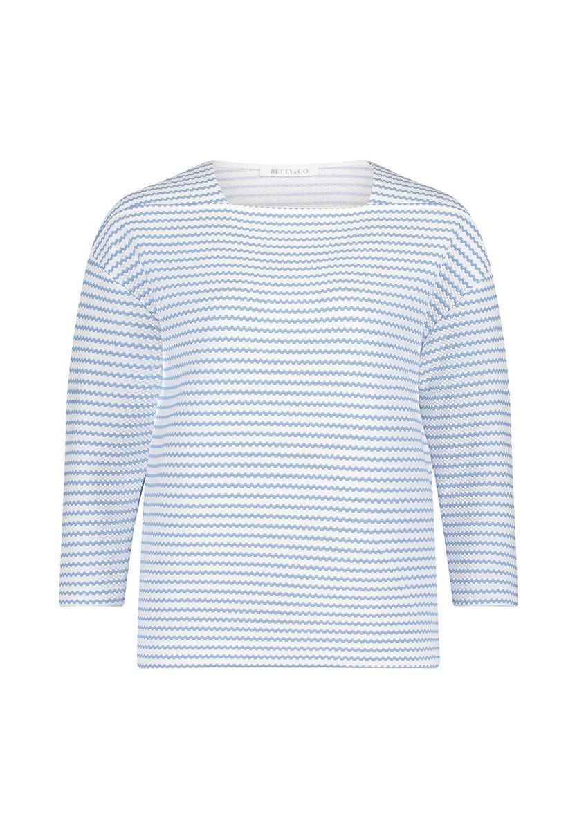 Gestreiftes Dreiviertelarm-Shirt