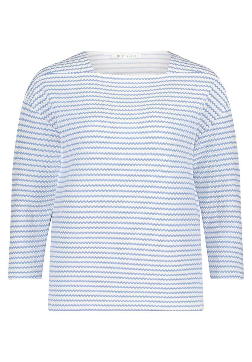 Gestreiftes Dreiviertelarm-Shirt
