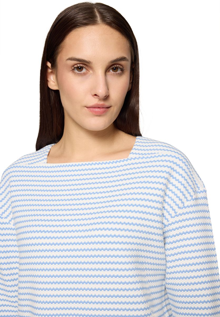 Gestreiftes Dreiviertelarm-Shirt