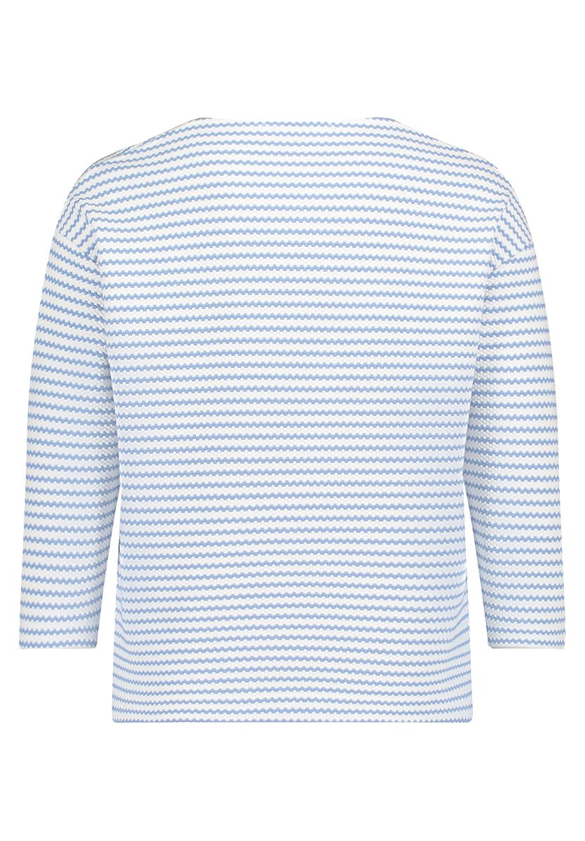 Gestreiftes Dreiviertelarm-Shirt