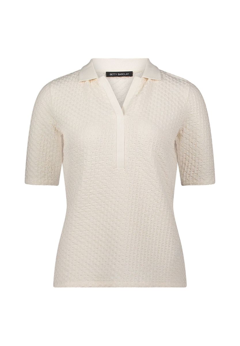 Kurzärmliges Poloshirt aus strukturiertem Strick