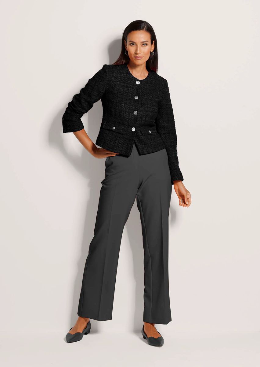 Eleganter kurzer Tweed-Blazer