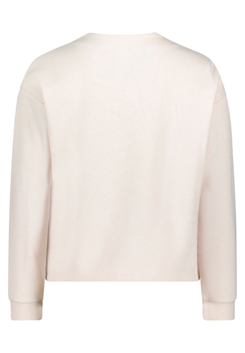 Strukturierter Pullover mit Knopfdetails