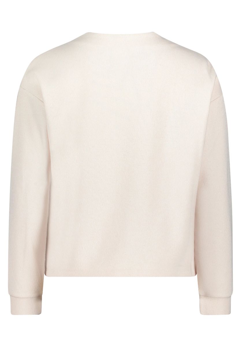Strukturierter Pullover mit Knopfdetails