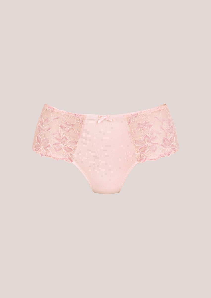Taillenslip mit floralen Spitzendetails