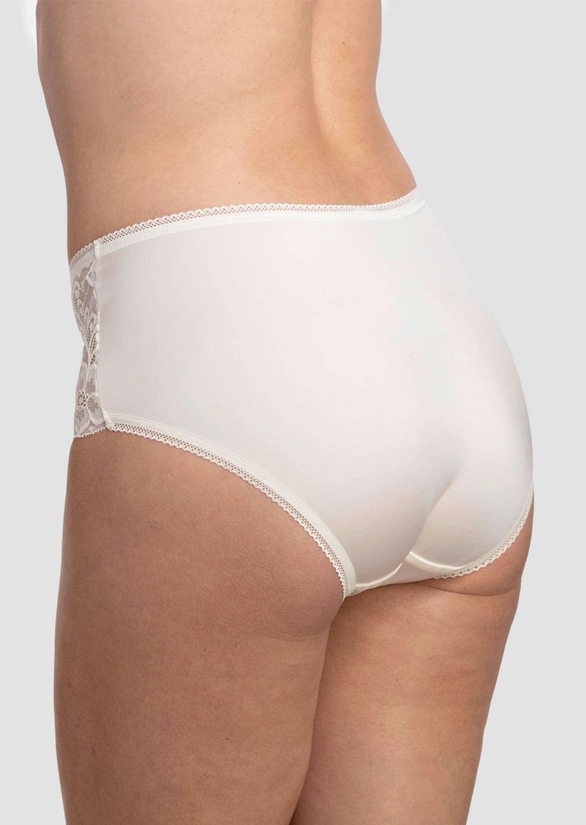 Taillenslip mit Spitze und Blumendruck