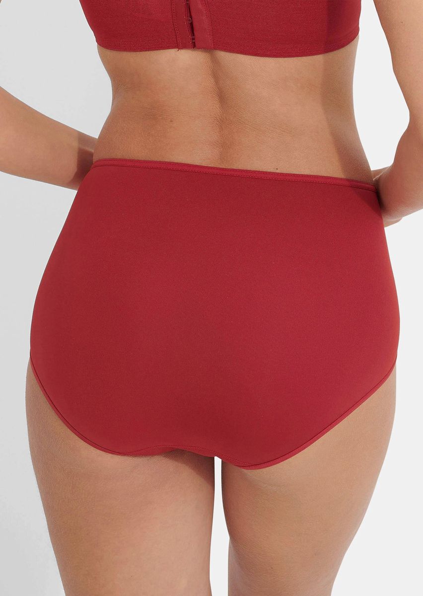 High-Waist Mikrofaser-Slip mit Spitze