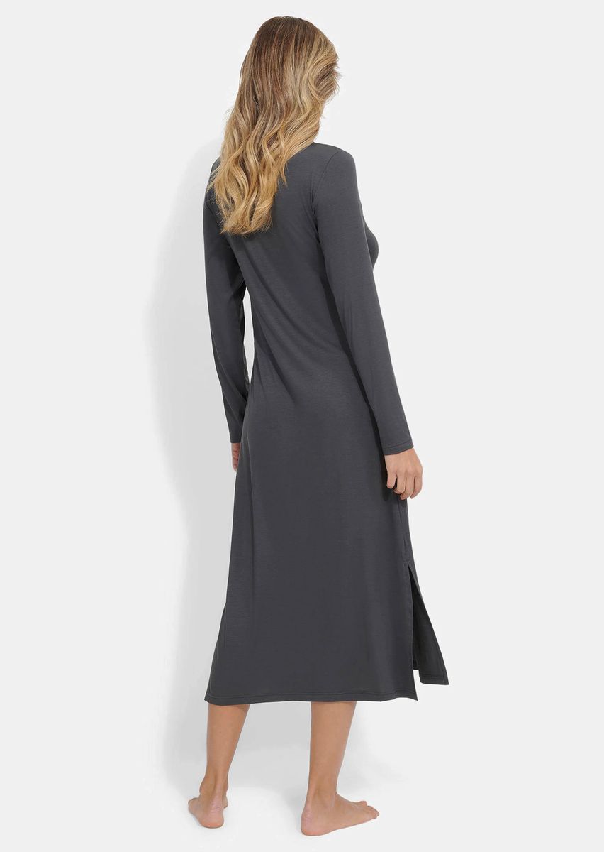 Elegantes Modal-Nachthemd mit langen Ärmeln