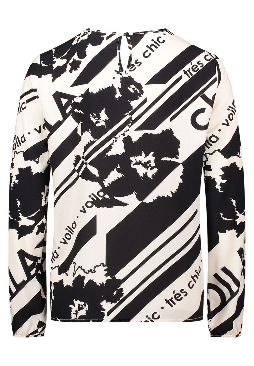 Langärmlige Bluse mit abstraktem Print