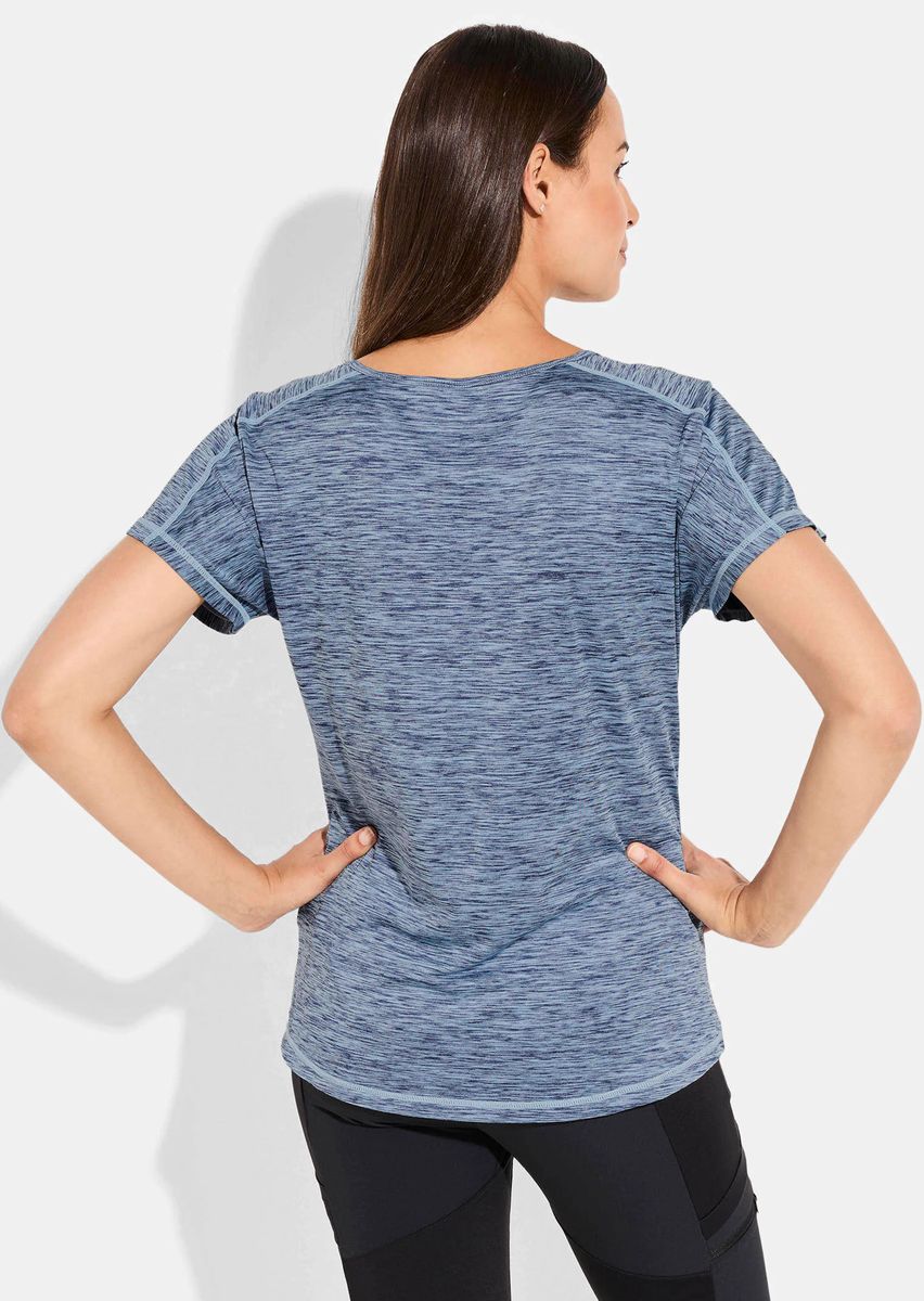 Meliertes Sport- und Funktionsshirt
