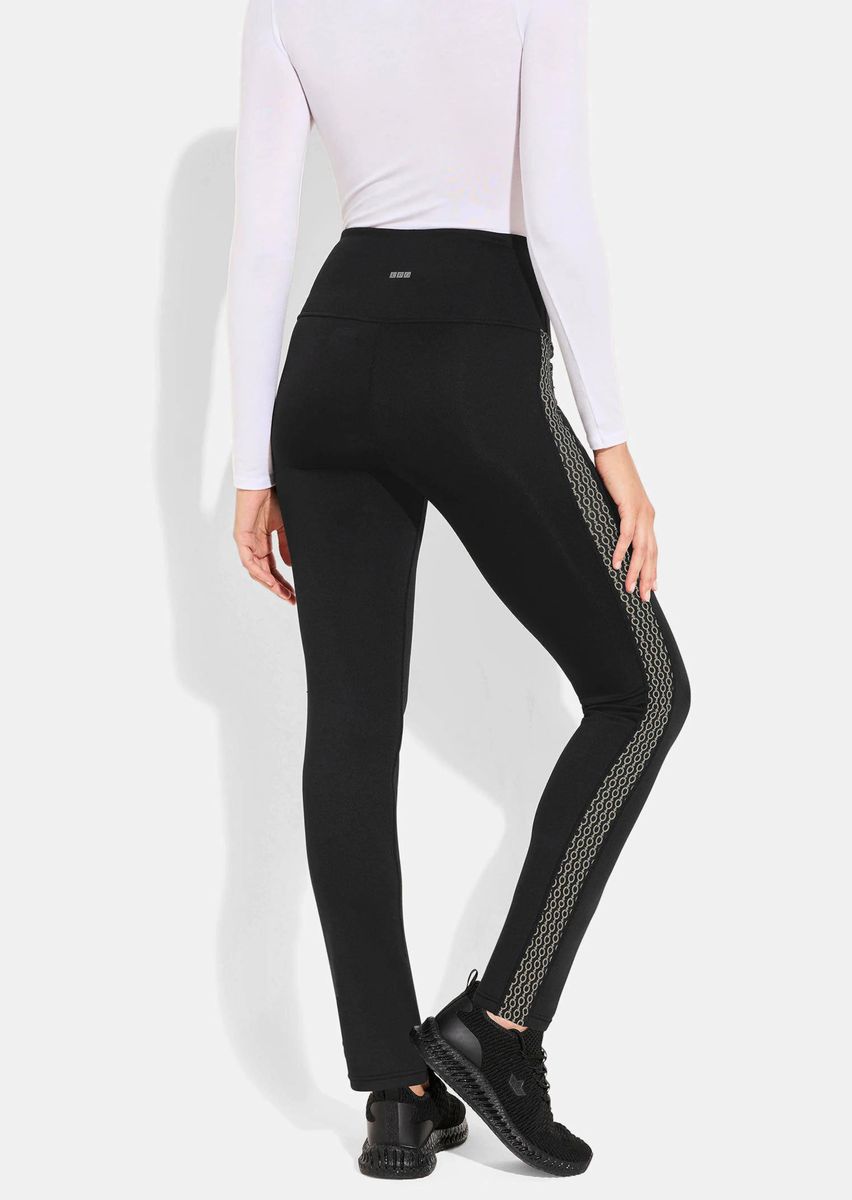 Athleisure-Leggings mit Seitenstreifen